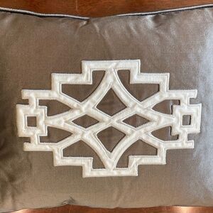 Schumacher Mary McDonald Don’t Fret Pillow in Bleu Marine